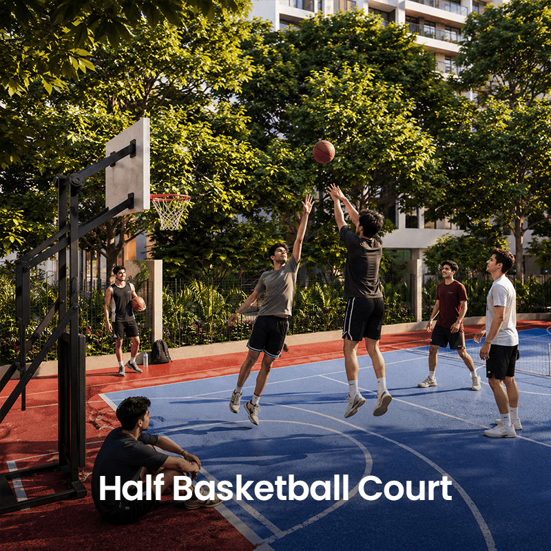 Half Basketball Court