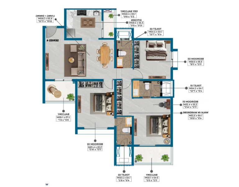 1230 sqft